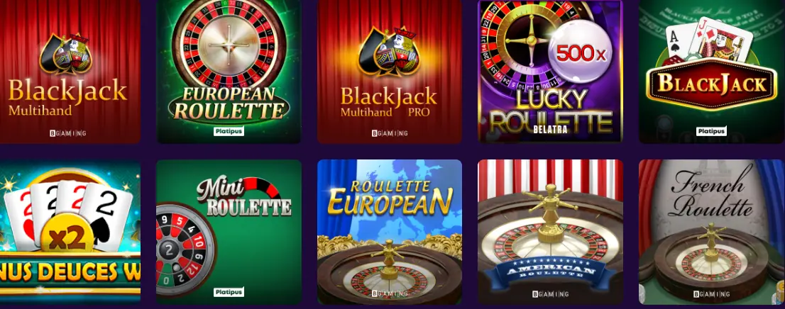 Roulettino games online casino